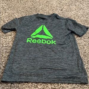 REEBOK BOYS LARGE 14-16 grey neon SPEEDWICK SHIRT